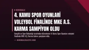 4. Kamu Spor Oyunlari Voleybol Finalinde MKE A.S. Karma Sampiyon Oldu