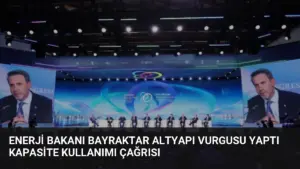 Enerji Bakanı Bayraktar Altyapı Vurgusu Yaptı Kapasite Kullanımı Çağrısı