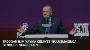 Erdoğan İlim Yayma Cemiyeti Buluşmasında Gençlere Vurgu Yaptı