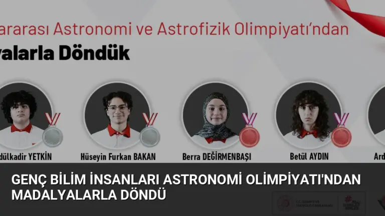 Genç Bilim İnsanları Astronomi Olimpiyatı’ndan Madalyalarla Döndü