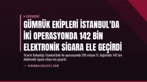 Gümrük Ekipleri İstanbul'da İki Operasyonda 142 Bin Elektronik Sigara Ele Geçirdi