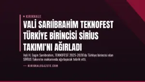 Vali Sarıibrahim TEKNOFEST Türkiye Birincisi SİRİUS Takımı’nı Ağırladı